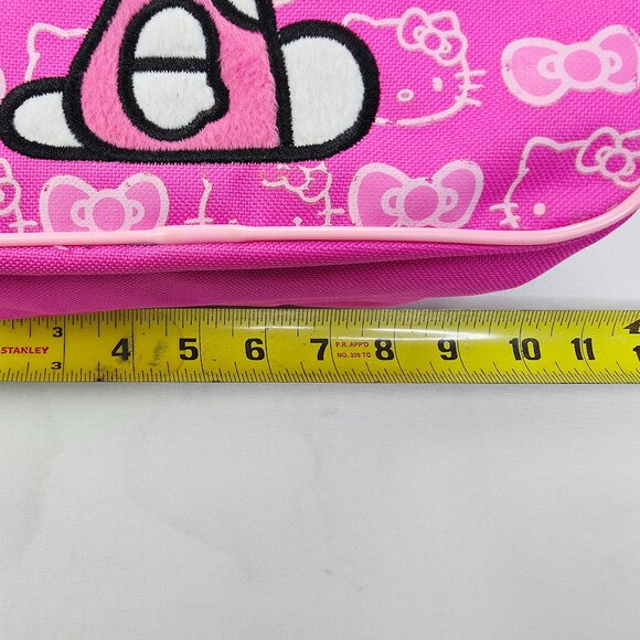 Hello Kitty Pink Backpack Adjustable Strap Two Front Pockets Two Side Pockets - Picture 4 of 10